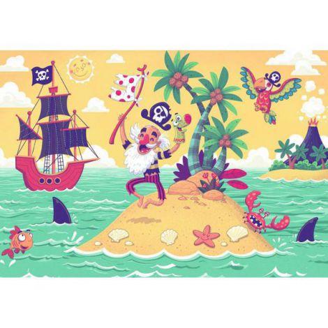 PUZZLE SI JOC AVENTURA PIRATILOR, 2x24 PIESE - poza 2