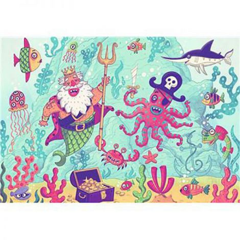 PUZZLE SI JOC AVENTURA PIRATILOR, 2x24 PIESE - poza 3