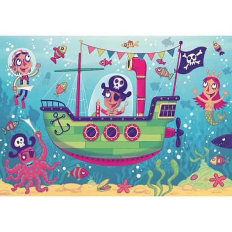 PUZZLE SI JOC BARCA PIRATILOR, 2x24 PIESE - poza 2
