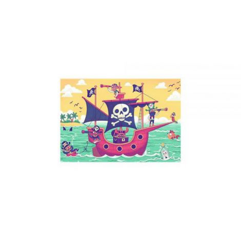 PUZZLE SI JOC BARCA PIRATILOR, 2x24 PIESE - poza 3