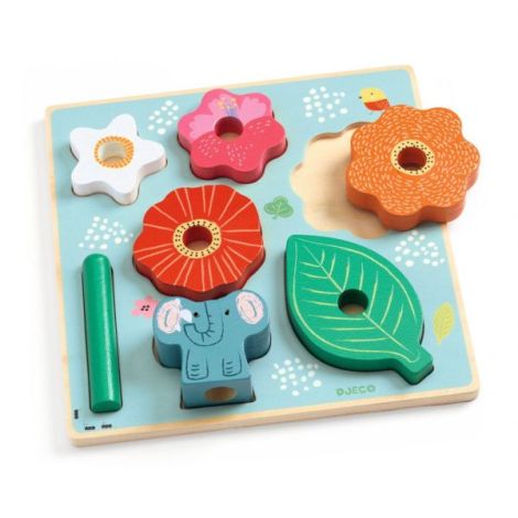 Puzzle si joc de stivuire, Djeco - poza 2