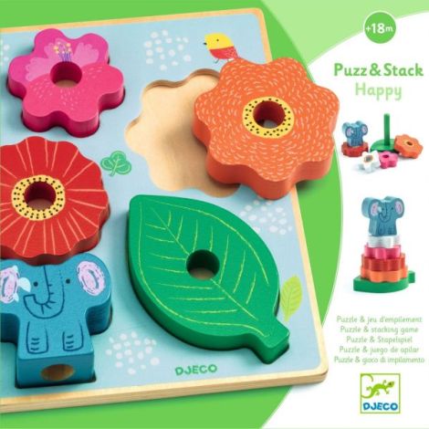 Puzzle si joc de stivuire, Djeco - poza 5