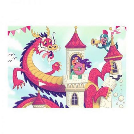 PUZZLE SI JOC DRAGON, 2x24 PIESE - poza 2