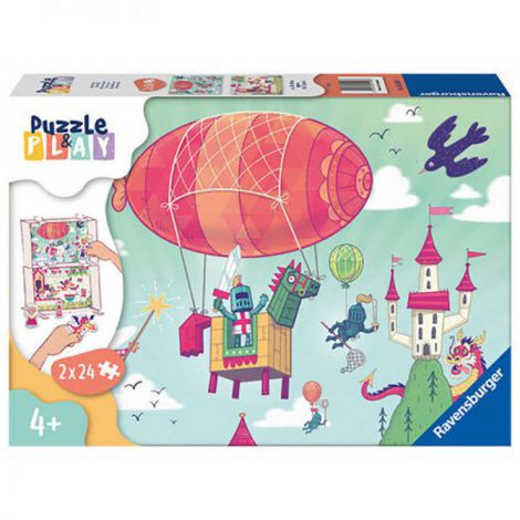 PUZZLE SI JOC PETRECERE REGALA, 2x24 PIESE - poza 1