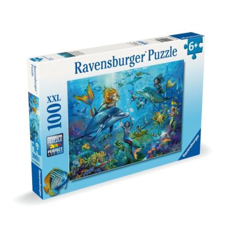Puzzle sirene si delfini 100 piese - poza 3