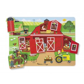 Puzzle sonor Ferma - Melissa and Doug - poza 2