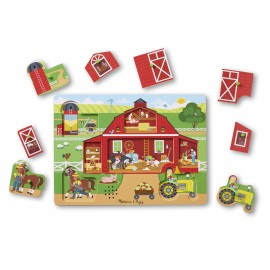 Puzzle sonor Ferma - Melissa and Doug - poza 3