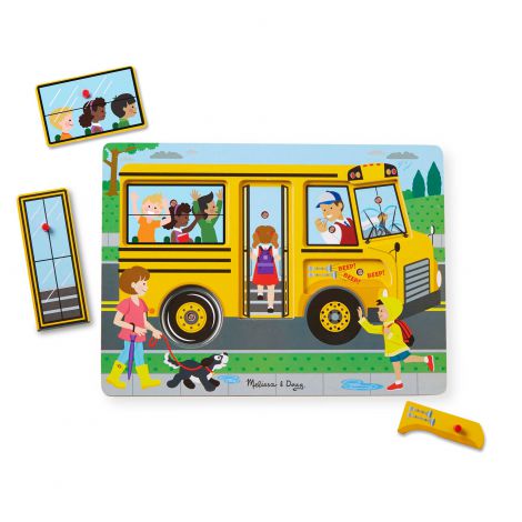 Puzzle sonor La plimbare - Melissa & Doug 739 - poza 2