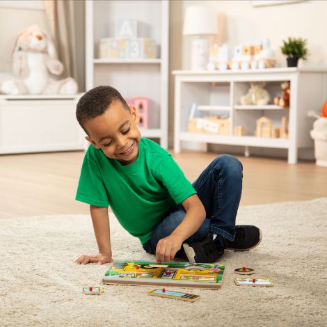Puzzle sonor La plimbare - Melissa & Doug 739 - poza 3