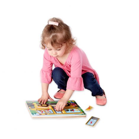 Puzzle sonor La plimbare - Melissa & Doug 739 - poza 4