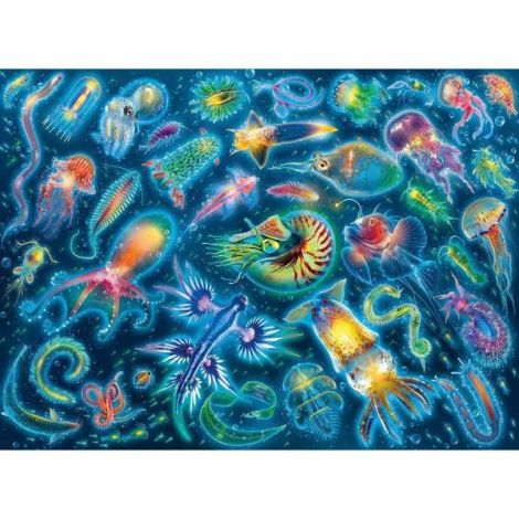 Puzzle Specii Marine Colorate, 500 Piese - poza 1