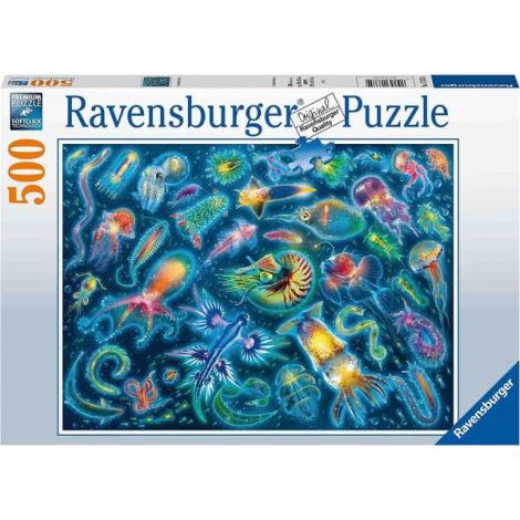 Puzzle Specii Marine Colorate, 500 Piese - poza 2