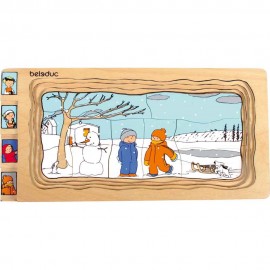 Puzzle stratificat Anotimpurile - poza 5