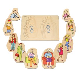 Puzzle stratificat Bunica si Bunicul - poza 2