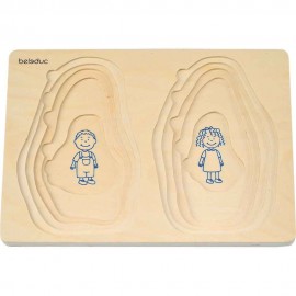 Puzzle stratificat Bunica si Bunicul - poza 3