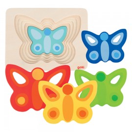 Puzzle stratificat Fluturasi colorati - poza 1