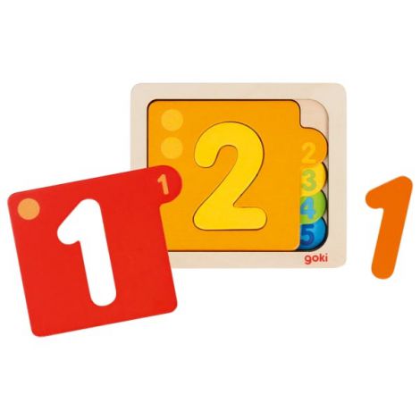 Puzzle stratificat pentru invatarea numerelor - poza 1