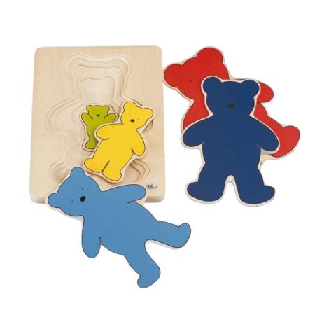 Puzzle stratificat Ursuleti colorati - poza 1