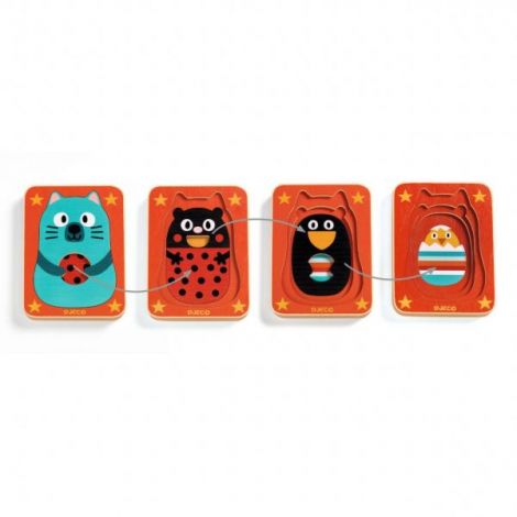 Puzzle straturi Max & co, Djeco - poza 2