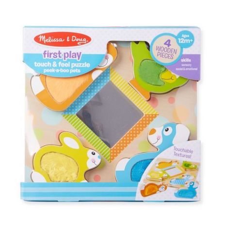 Puzzle tactil cu oglinda Pets Melissa and Doug - poza 3
