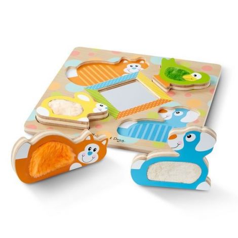 Puzzle tactil cu oglinda Pets Melissa and Doug - poza 5