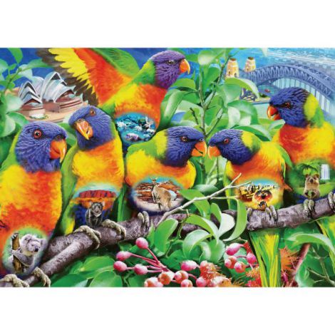 PUZZLE TINUTUL LORIINILOR, 1000 PIESE - poza 2