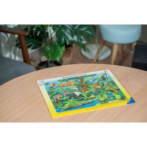 Puzzle Tip Rama Animale In Jungla, 11 Piese - poza 3