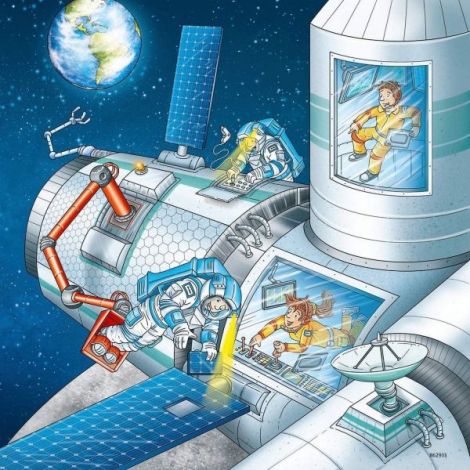 Puzzle Tom Si Mia In Spatiu, 3X49 Piese - poza 3