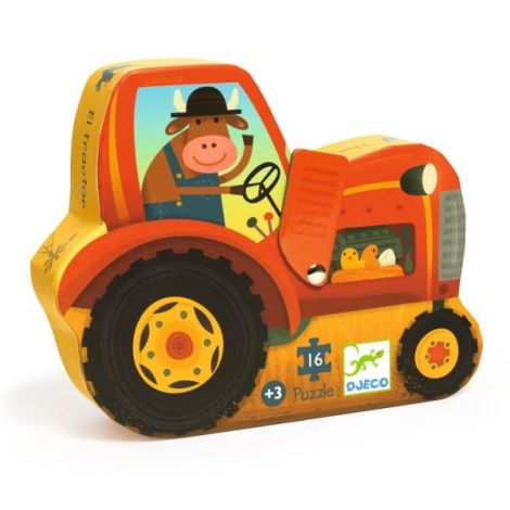 Puzzle Tractor, Djeco - poza 1