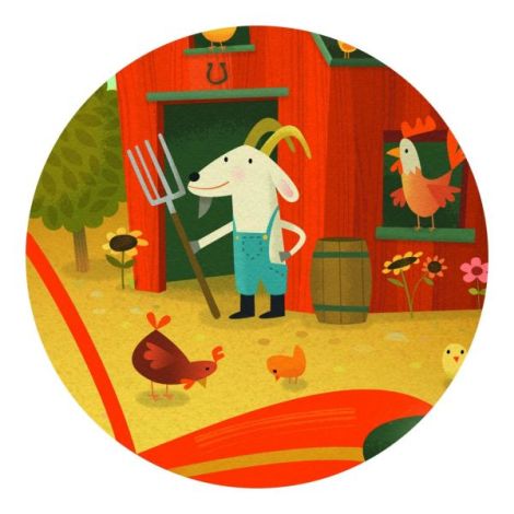 Puzzle Tractor, Djeco - poza 2