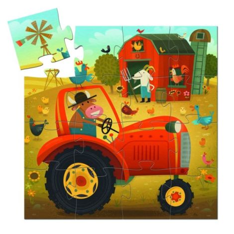 Puzzle Tractor, Djeco - poza 3
