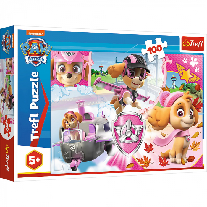Puzzle Trefl 100 Skye in Actiune