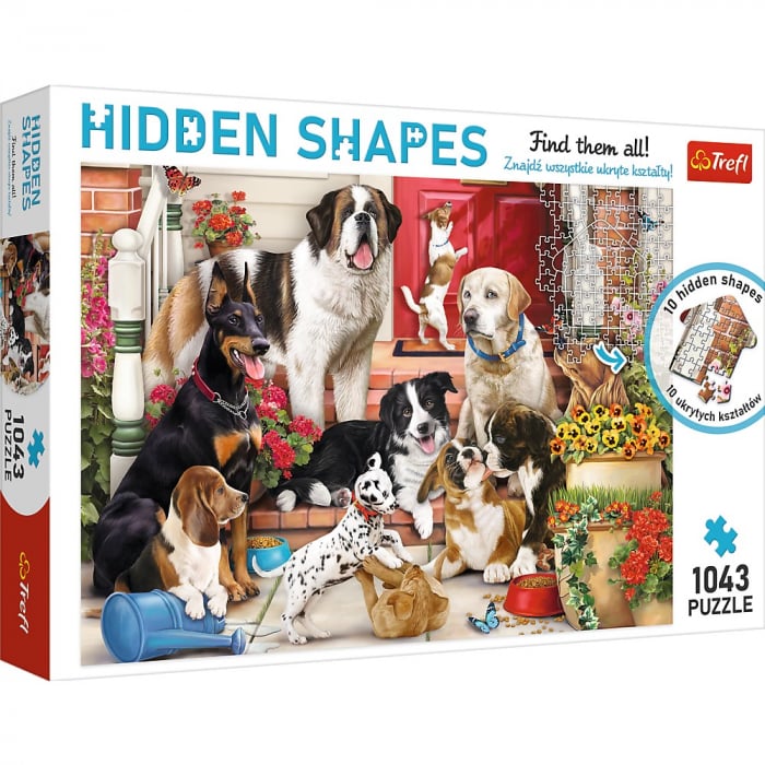 Puzzle Trefl 1000 Forme Ascunse Catelusii Draguti