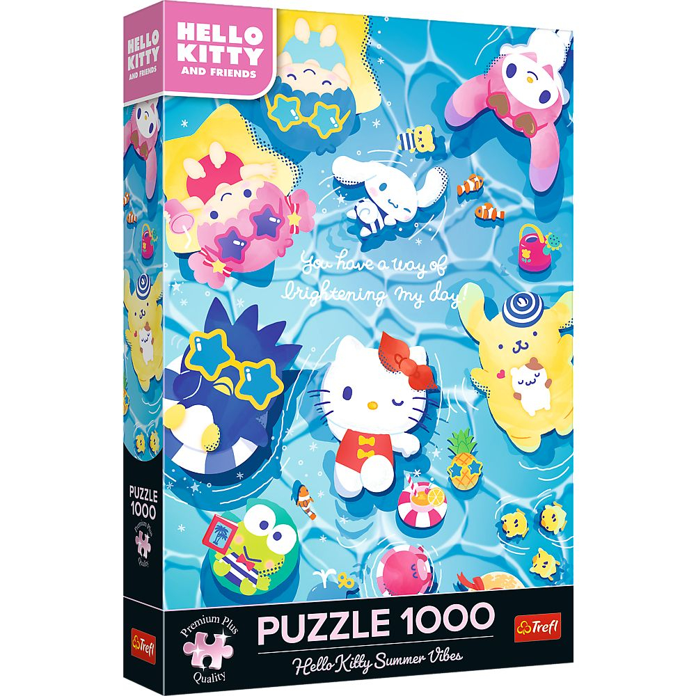 PUZZLE TREFL 1000 PREMIUM PLUS HELLO KITTY RELAXARE DE VARA