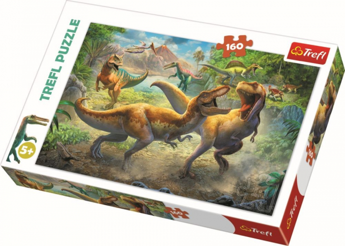 Puzzle Trefl 160 Tyrannosauri in Lupta