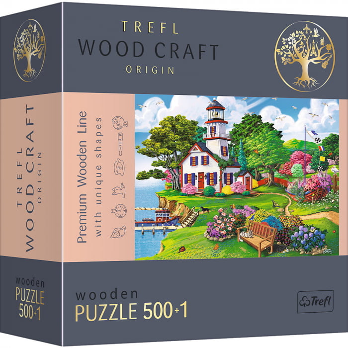 Puzzle Trefl din Lemn 500+1 Piese Portul in Timpul Verii