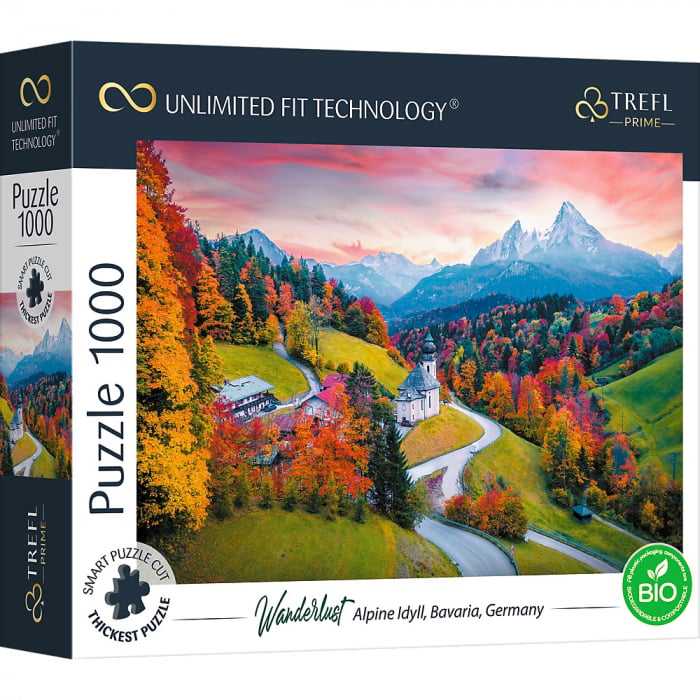 Puzzle Trefl UFT 1000 Peisaj Idilic Alpi