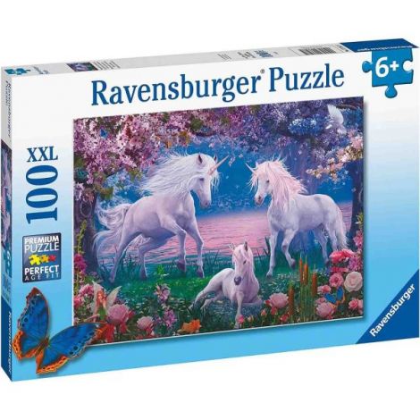Puzzle Unicorni Albi, 100 Piese - poza 2