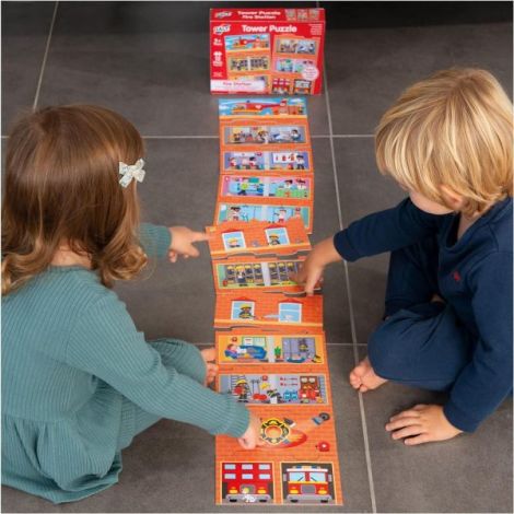 Puzzle vertical - statia de pompieri (12 piese) - poza 4