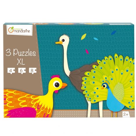 Puzzle XL Avenue Mandarine - Feathered creatures, 18 piese - poza 1