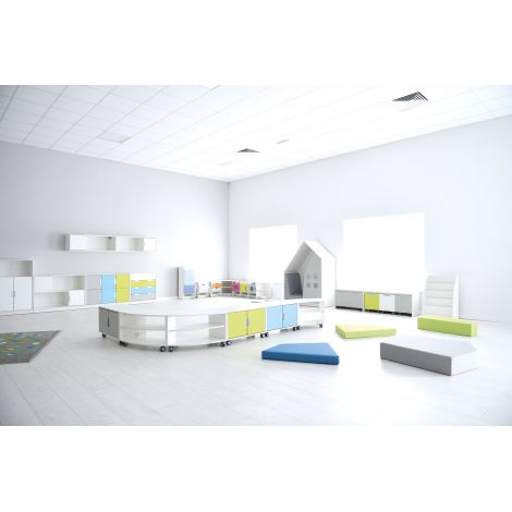 Quadro alb Biblioteca pentru gradinita culoare Alb - poza 2