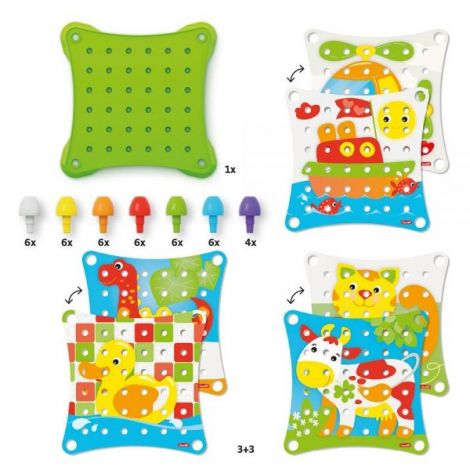 Quercetti Jumbo Peggy Evo Primul Mozaic - poza 3