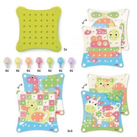 Quercetti Jumbo Peggy Evo Primul Mozaic Eco+ - poza 3
