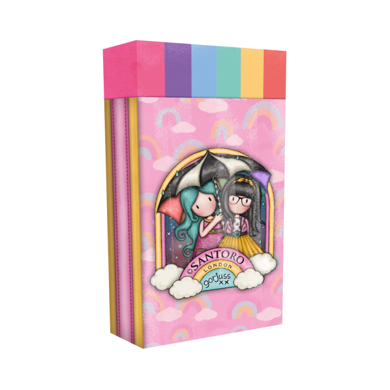 Radiera mare curcubeu Gorjuss Be Kind To Each Other - poza 2