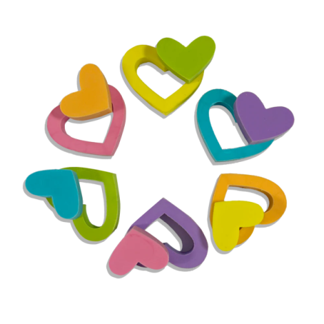 Radiere Inimi inflorite - set de 6 , Hearts in Bloom - poza 2