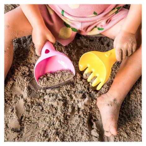 Raki, set pentru plaja si gradina, roz, Quut Toys - poza 2