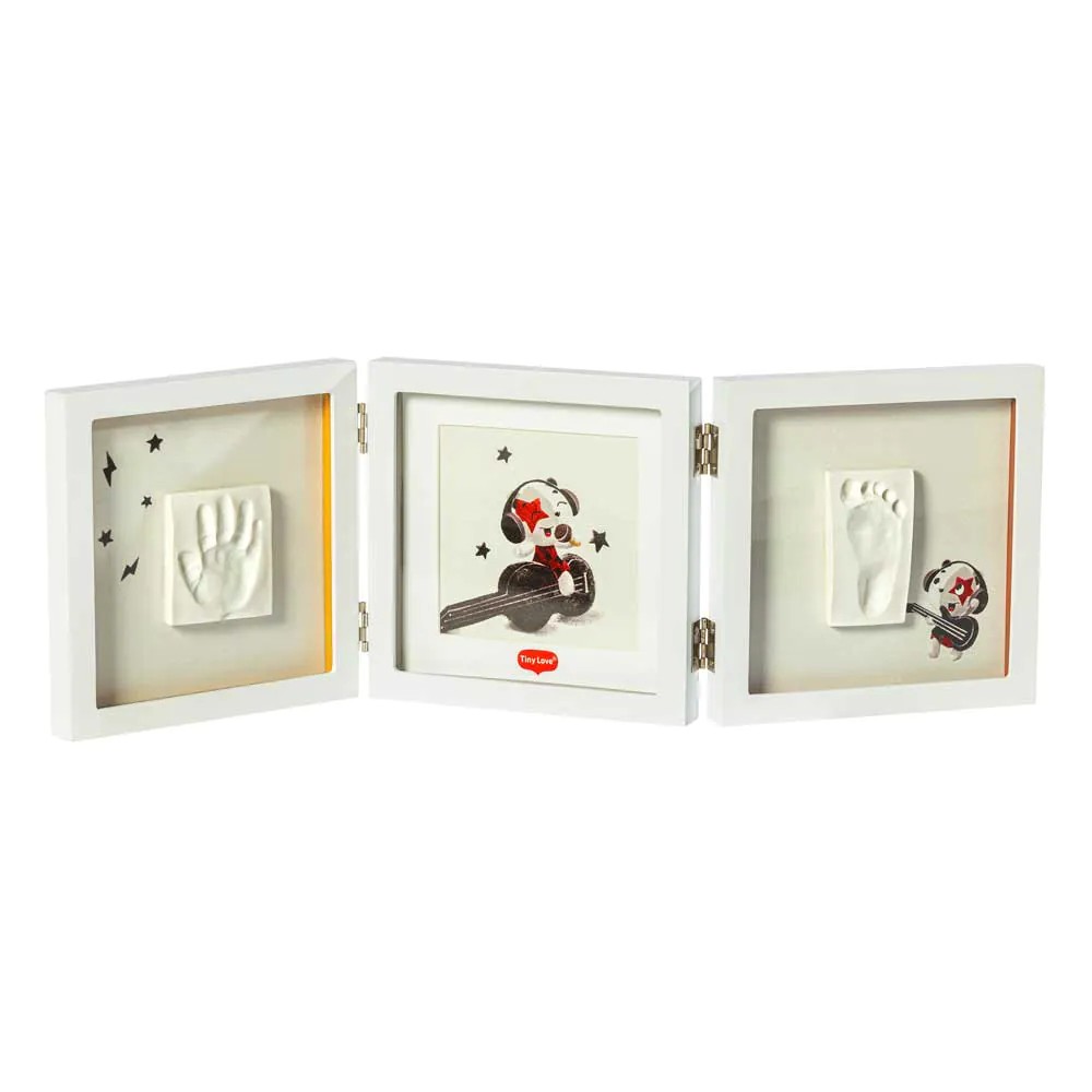 Rama foto tripla cu amprenta Tiny Love Tiny Creations Alb - poza 1