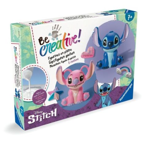 Ravensburger - Be Creative Set maxi de creatie figurine Stitch din ipsos include 8 creatii - poza 2