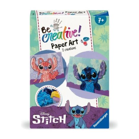 Ravensburger - Be Creative Set mini de creatie din hartie Disney Stitch folosind tehnica Quilling - poza 3