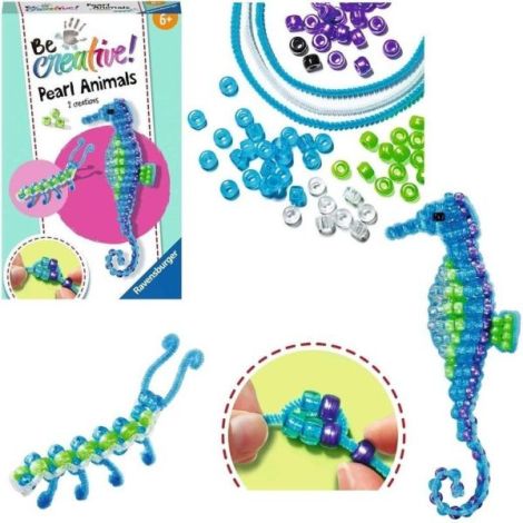 Ravensburger - Be Creative Set mini de creatie din perle calut de mare si larva - poza 1